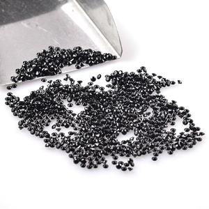 Spinelles rondes en pierre naturelle noire, 1mm 2mm 1.5mm, prix au choix, vente en gros - Product Image 2