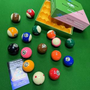 Juego de bolas de billar Gao Rui Black King Kong Tv Match Ball de 57.2 mm de resina para billar americano - Product Image 2