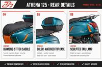 YABEN 2026 Nouveau Scooter à Essence 125CC Jaune Noir Euro 5 Démarrage sans Clé Certifié DOT/EPA Frein à Disque Vitesse Max >80km/h Zhejiang