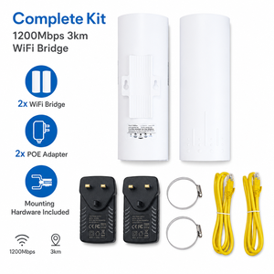 SST-CPE820 Bridge WiFi Wireless ad Alta <span class=keywords><strong>Velocità</strong></span> 1200Mbps 5.8GHz 3KM CPE per Esterni con Antenna 16dBi - Product Image 1