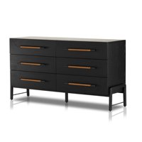 Commode minimaliste à large capacité de rangement, meuble de chambre en bois, commode à tiroirs, armoire de rangement de chambre, buffet