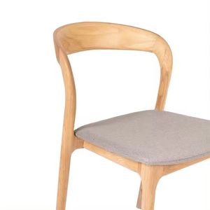 Asiento apilable de tela para banquetes, sillas Burlywood Garo - Product Image 3