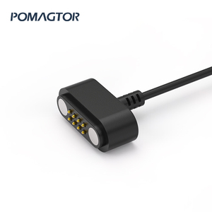 8-PIN Pogo-Pin Steckverbinder Medizinisches Datenkabel Wasserdicht Magnetisch Federbelastet Schwarz Großhandel 30 Angepasste USB PET 12V USA 2A PA64 - Product Image 2