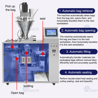 Prix d'usine Machine d'emballage de farine en sac préfabriqué Emballage Doypack Machine d'emballage automatique de poudre en sachet pour café et lait
