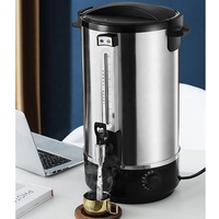 Samovar électrique en acier inoxydable 35L avec percolateur, contrôle automatique de la température, cafetière à percolation, infusion rapide