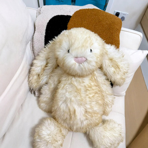 PLAYPOP Versi Tinggi Gaya JC Kelinci Emas Boneka Super Lembut Isi Kapas PP Berbobot Alat Peraga Fotografi Penghilang Stres - Product Image 4