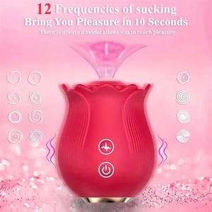 12-Modus Rosen-Saugvibrator mit Erstaunlicher Saugtechnologie IPX5 Wasserdichter Klitoris- & G-Punkt-<span class=keywords><strong>Dildo</strong></span> für Frauen und Paare - Product Image 6