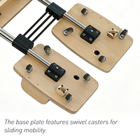 Machine de Pilates pliable Wavar, portable et compacte, pour entraînement à domicile, planche coulissante, entraînement de résistance du corps entier, idéale pour les petits espaces