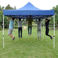 Carpa Reforzada Plegable para Ferias Comerciales con Paredes Laterales para Puestos de Mercado, Eventos Promocionales al Aire Libre