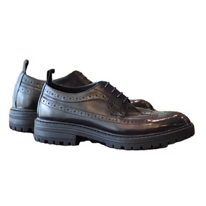 Zapatos Brogue Xinzirain Personalizados para Hombre, Estilo Británico Retro, con Punta Tallada, Suela Gruesa, Casuales de Negocios, de Cuero, Modernos, con Cordones, Tipo Derby - Product Image 1
