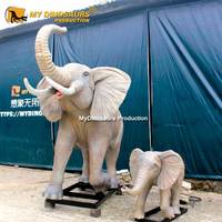 R Haunted House Animatronic Attraction Éléphant animatronique réaliste