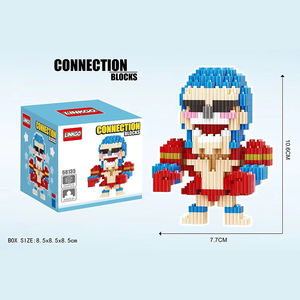 Mini particella Micro diamante blocco di costruzione cartone animato <span class=keywords><strong>Anime</strong></span> pezzo Luffy Chopper Design bambola decorazione creativa blocco di costruzione giocattoli - Product Image 6
