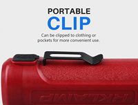Lampe de travail LED portable rechargeable, flexible et rotative, en ABS, blanc froid, à intensité variable, 350 lumens, avec clip magnétique