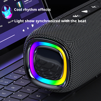 Altavoz Bluetooth Portátil a Prueba de Agua IPX6, con Bajos Potentes, Luces RGB Rítmicas, Audio Inalámbrico para Campamentos, Fiestas y Juegos al Aire Libre