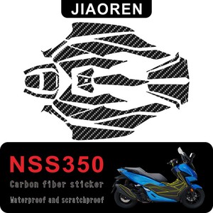 Autocollant en Fiber de carbone 5D pour <span class=keywords><strong>Honda</strong></span> Forza 350 NSS350 scooter moto Film de protection autocollants de moto - Product Image 3