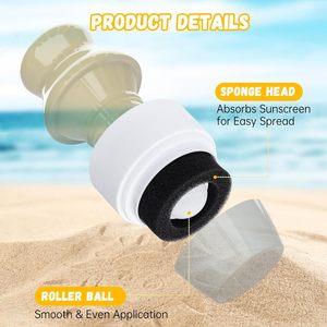 Aplicador de Protector Solar Recargable Familiar, Material ABS, 100 ml, <span class=keywords><strong>Rodillo</strong></span> con Esponja, Paquete al por Mayor para Playa, Piscina, Verano, Aire Libre - Product Image 6