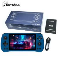 Console de jeu portable rétro FORYOBUD X55, écran HD de 5,5 pouces, console de jeu portable WiFi pour enfants et adultes, RK3566, émulateurs open source