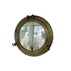 Venta al por mayor espejo de ojo de buey con estilo náutico latón forma redonda espejo de ojo de buey Premium para uso en barcos por los exportadores - Product Image 6