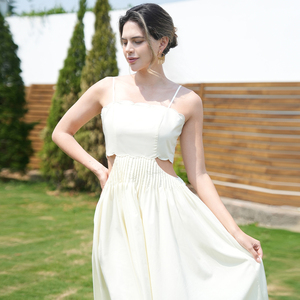 2025 mode luxe moulante tenue décontractée femmes dames Vestidos Elegantes vêtements printemps Vintage robe creux crochet fleur - Product Image 6