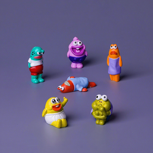 Statuetta Creativa in Resina a Forma di Pesce, Figurina Animale Cartoon in Miniatura, Decorazione da Scrivania, Regalo Promozionale - Product Image 1