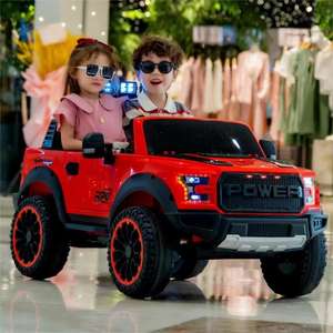 Jouet à piles pour enfants à 4 roues F150 pour les enfants de 2 à 4 ans, unisexe, en plastique, surdimensionné, pour 2 personnes - Product Image 3