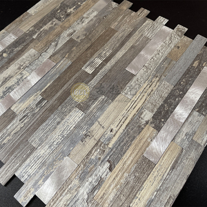 Longue bande en aluminium PVC auto-<span class=keywords><strong>adhésif</strong></span> mosaïque carrelage peler et coller pour mur intérieur sol dosseret cuisine salon chambre - Product Image 6