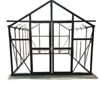 Serre en aluminium sur mesure 8x12 pieds avec structure en alliage, kit complet de véranda extérieure de style européen pour jardin, pièce chauffée