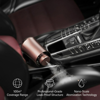 Diffuseur d'arômes automobile portable en alliage d'aluminium, sans eau, pour huiles essentielles, petit diffuseur électrique de parfum pour voiture, vente en gros