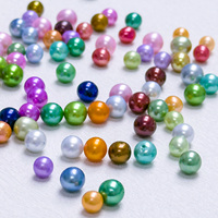 Perles de culture d'eau douce naturelles teintées Muses Jewels, best-seller, de 6 mm à 8 mm, rondes, de bonne qualité, lisses, pierres précieuses, Perlas De Agua Dulce