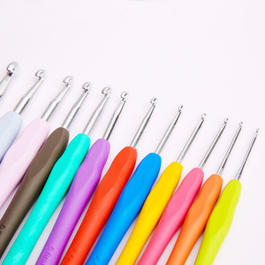Ensemble de <span class=keywords><strong>crochet</strong></span> de 41 pièces style mignon, crochets en aluminium à manche souple en TPR coloré, sac à <span class=keywords><strong>crochet</strong></span> Blue Beard 20x8x5cm - Product Image 3