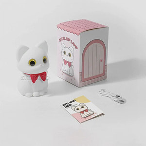 <b>Led</b> Night <b>Light</b> Cute Silicone Pat Lamp Touch Kids Silicone Night <b>Light</b> Animal Cat <b>Usb</b> Rechargeable <b>Led</b> Night <b>Light</b> - Product Image 3