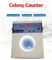 Contador de Colonias Digital XK97-A con Lupa 3X y Pantalla LED, Instrumento para Conteo de Bacterias