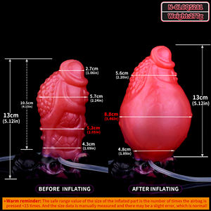 NNSX 5 Zoll Fantasy Anal Plug Einstellbarer Durchmesser Butt Plug mit Spritz stimulation Anal Dildo für Männer Frauen Sexspielzeug - Product Image 3