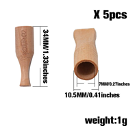 Logo personnalisé saveur mixte 10.5*34mm bouts de filtre en bois de bouleau accessoires de magasin de cigarettes