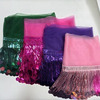 Plusieurs couleurs en stock : Dentelle à strass, paillettes, perles et pompons pour costumes de danse, sacs et décoration de couture