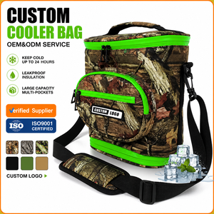 Custom Logo Large Insulated Cooler Bag Leakproof Reusable Outdoor Picnic Fishing Golf Lunch Bag with Shoulder Strap - Product Image 1
