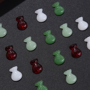 Venta al por mayor Feng Shui bolsa de dinero colgante ágata imitación Jade joyería blanco rojo <span class=keywords><strong>verde</strong></span> <span class=keywords><strong>cian</strong></span> suerte y accesorios auspiciosos - Product Image 2