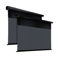 PRO 92 "-150" 4K ALR Pantalla de proyección de tensión de pestaña de rechazo de luz ambiental motorizada eléctrica para pantalla de proyector UST Pro