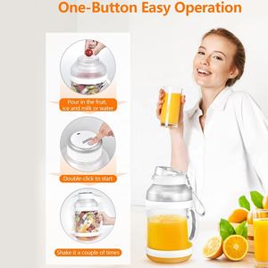 Turuncu sıkacağı meyve taşınabilir şişe elektrikli karıştırma fincan protein mikser elektrikli meyve sıkacağı bardağı blender - Product Image 4