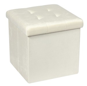 Bailey bangku <span class=keywords><strong>Ottoman</strong></span> penyimpanan lipat beludru Modern kustom untuk ruang tamu