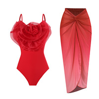 Maillot de bain une pièce imprimé floral Tankini Maillot de bain femme Maillot de bain grande taille Plage d'été