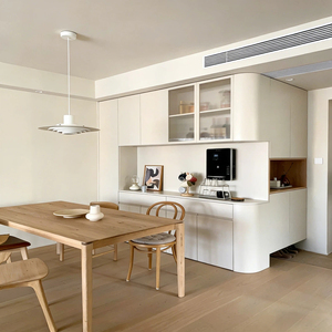 <span class=keywords><strong>Buffet</strong></span> minimaliste italien fin en bois grainé, armoire écologique pour la maison - Product Image 2