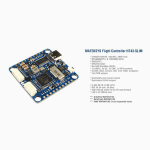 <span class=keywords><strong>Matek</strong></span> <span class=keywords><strong>V3</strong></span> <span class=keywords><strong>H743</strong></span>-<span class=keywords><strong>SLIM</strong></span> เครื่องควบคุมการบินในตัวเซ็นเซอร์ตรวจจับกระแส FPV เหมาะ - Product Image 3