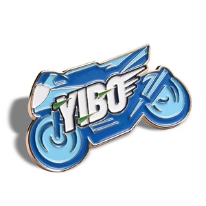 Aimant de réfrigérateur en métal émaillé dur personnalisé, design créatif, forme de moto - Product Image 6