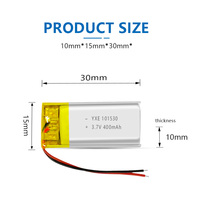 Prix usine YXE Batterie rechargeable semi-solide de haute qualité et haute sécurité YXE101530 UN38.3 Protection PCB certifiée