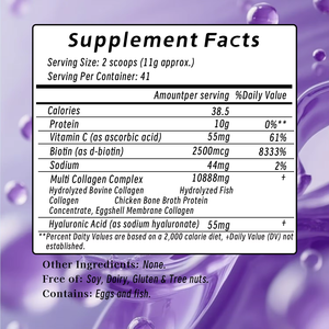ผงเสริมไบโอตินวิตามินซีเกรดสูง สูตร 7-in-1 มัลติคอลลาเจน ช่วยบำรุงผิว ผม เล็บ - Product Image 2