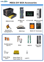 Batería recargable LiFePO4 JK 300A V19 BMS 16s 51.2V 30KWh MB56 en stock en la UE para almacenamiento de energía con baterías de iones de litio de 628Ah
