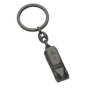 Llavero Pulido con Diseño de Coche Fúnebre para Aficionados a los Coches - Product Image 1