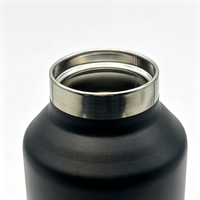 Bouteille d'eau sport en acier inoxydable 350ml/480ml/680ml avec couvercle à ouverture à une main, gobelet isotherme portable pour cadeau d'affaires