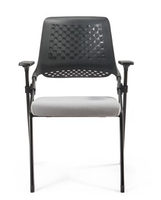 Chaises de formation de salle de conférence pliables en tissu de qualité supérieure avec dossier PP + GF réglable